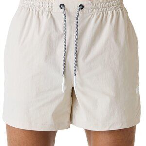 Legends Beige Elastic Waist Shorts